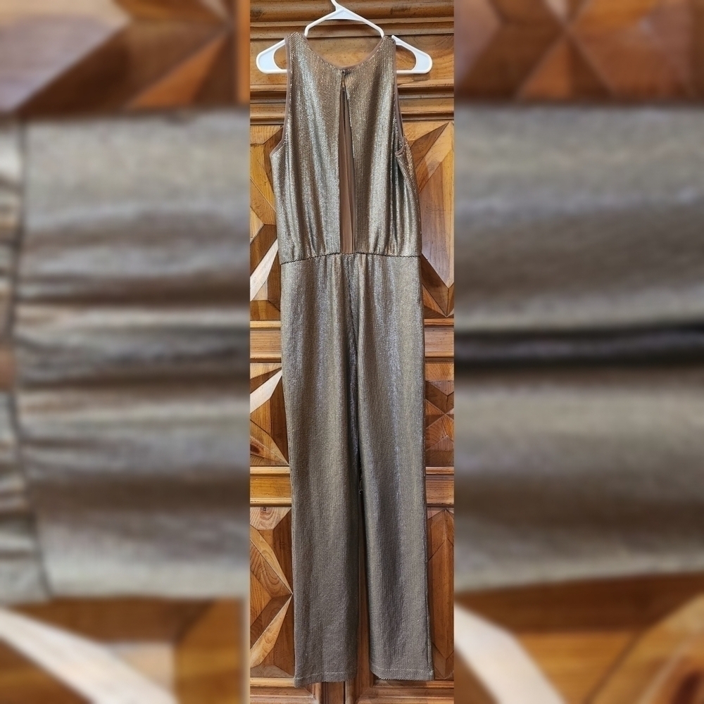 BCBGMAXAZRIA Lowe Sequin Jumpsuit Sz S - Picture 5 of 9